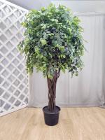 Фикус Бенджамина в горшке В180хД110см крона Шар Люкс Real Touch